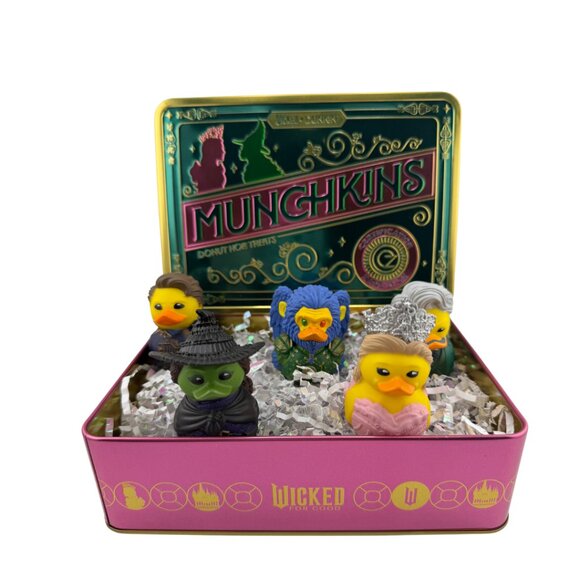 Wicked Dunkin' Munchkins Tin With 5 Piece Duck Set - All New & Unused - Picture 1 of 11